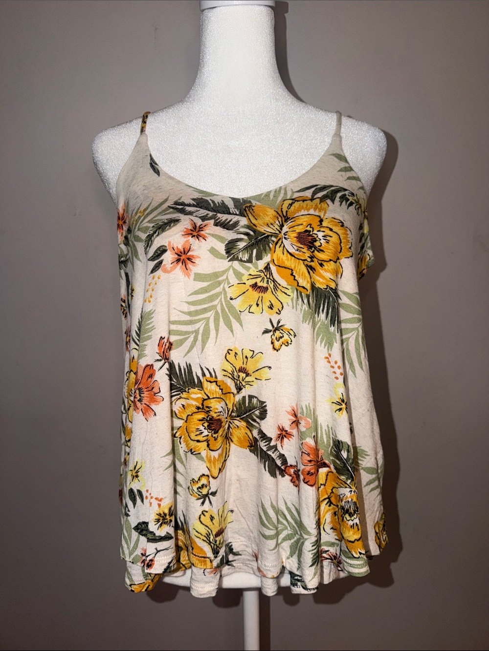Kim & Cami Tropical Floral Print Swing Camisole